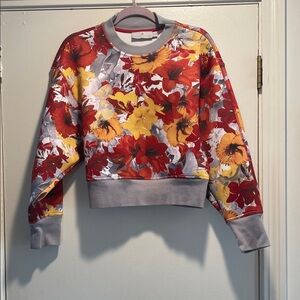 Stella McCartney Pour Adidas Floral Crewneck Sweatshirt Bold Colors